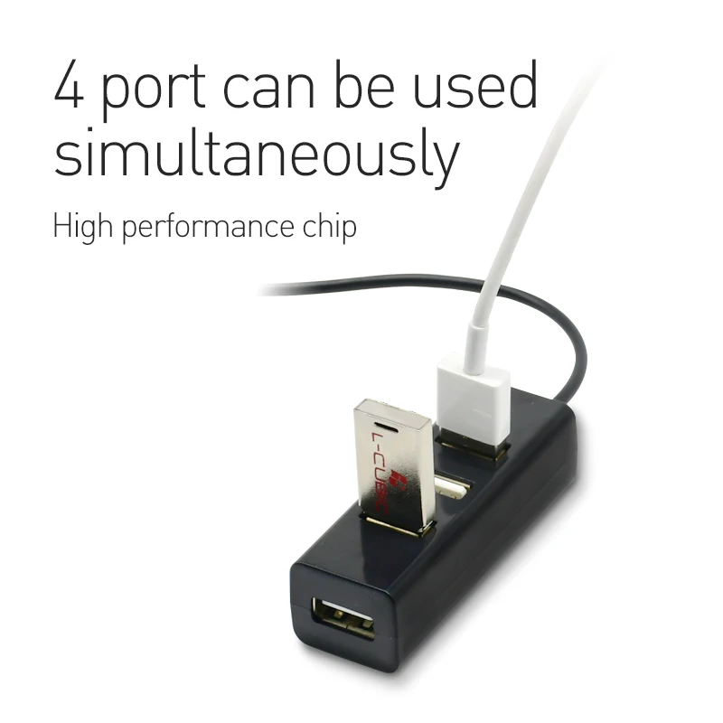 Высокоскоростной концентратор HANNORD с 4 портами USB 2 0 мини-USB-концентратор адаптер