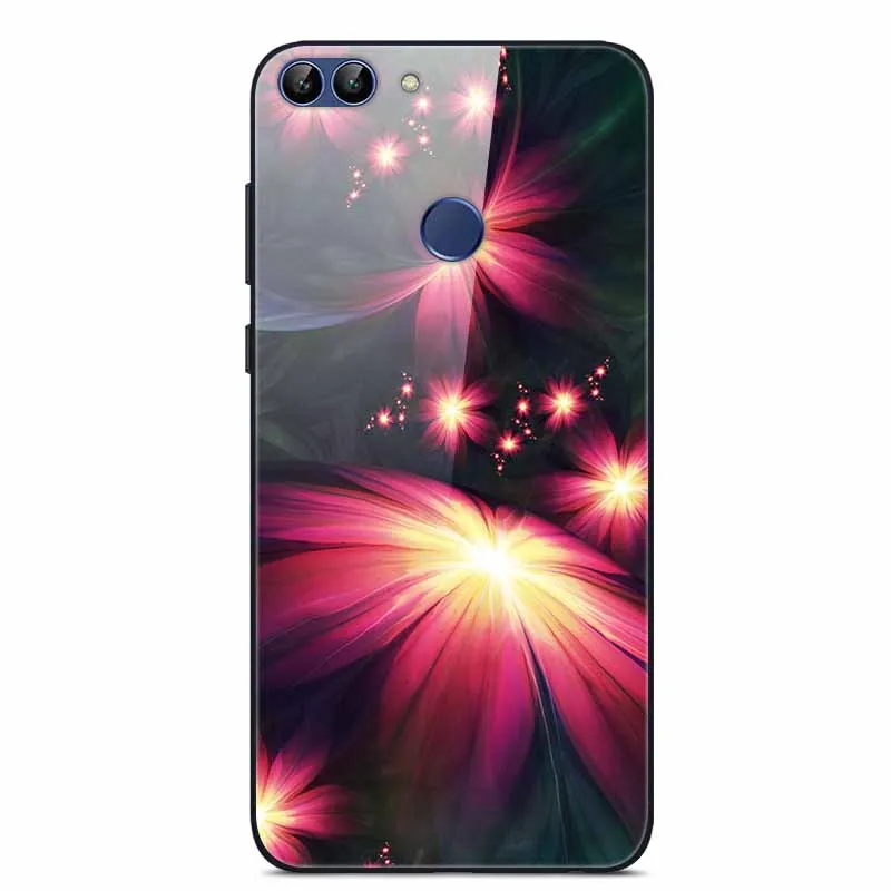 Чехол для телефона из закаленного стекла Huawei p smart 2018 чехол Enjoy 7S чехлы Psmart задняя