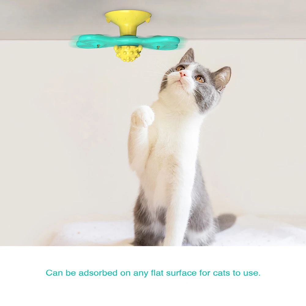 Колесо бабочки кошка поворотный стол игрушка Кот щекотка для волос скруббер