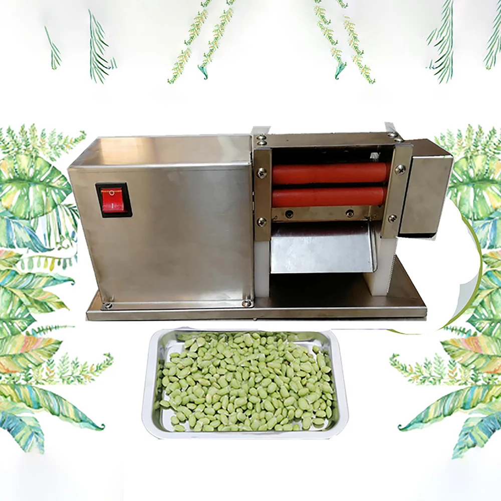 

15W Semi-Automatic Bean Pod Peeling Machine Green Soybean Skin Remove Machine Pea Peeler Machine Bean Shelling Machine 220V