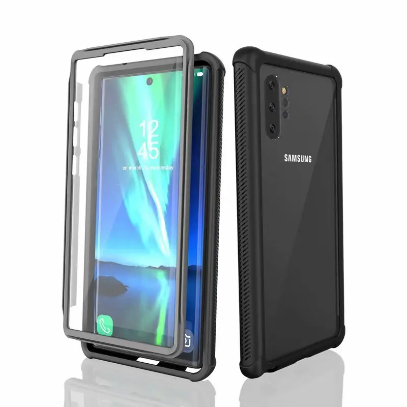 

360 Shockproof Dustproof Transparent Case For Samsung Galaxy Note 10 S10 Plus Clear Armor Cover For Samsung S22 S23 Ultra S21 FE