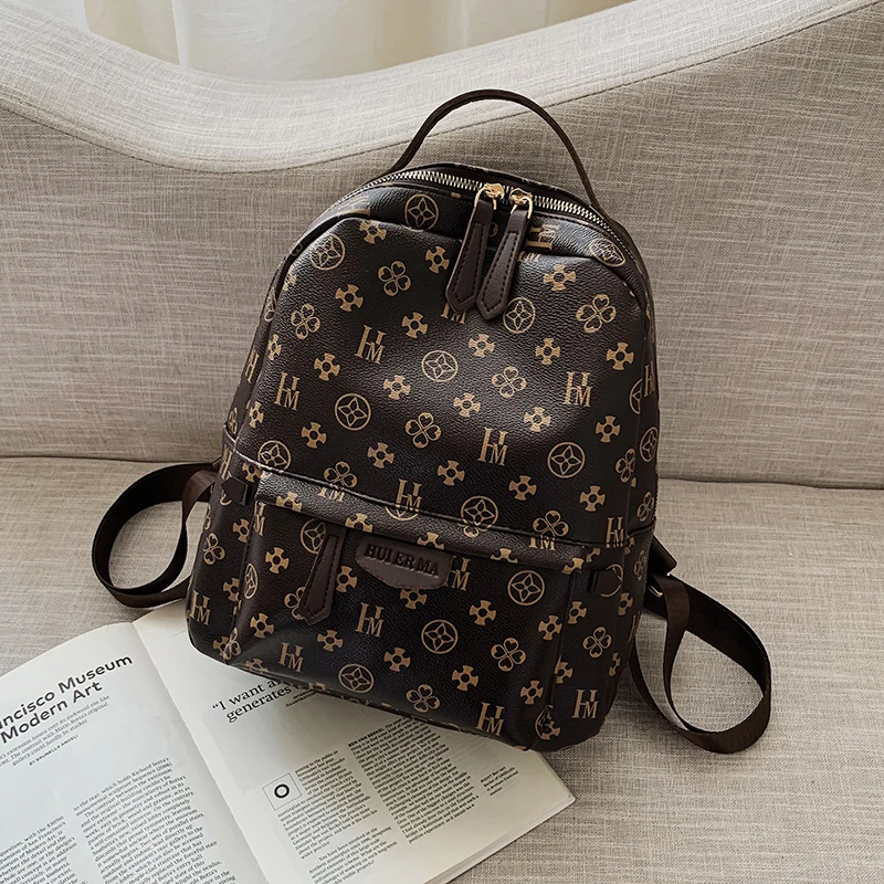 Маленький рюкзак из мягкой искусственной кожи для женщин винтажная