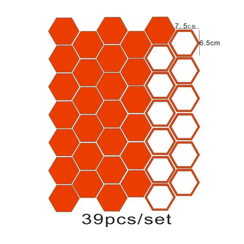 39 шт. шестиугольные настенные наклейки из ПВХ украшение для дома детской комнаты