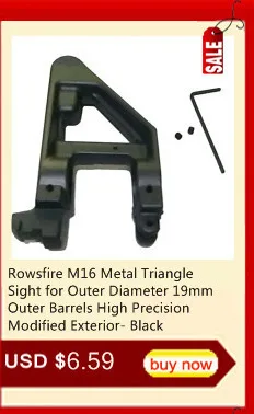 Rowsfire высокое качество прямой резки Hop Up Range Экстендер для JM Gen.2 шрам водный гель Blaster модификация обновления-черный