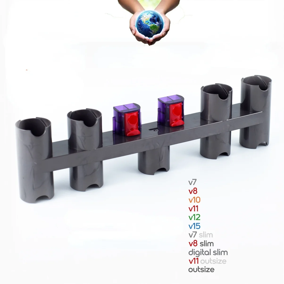 

Dyson v15v12v11v10v8v7 vacuum cleaner accessories storage rack slim bracket outsize hanger