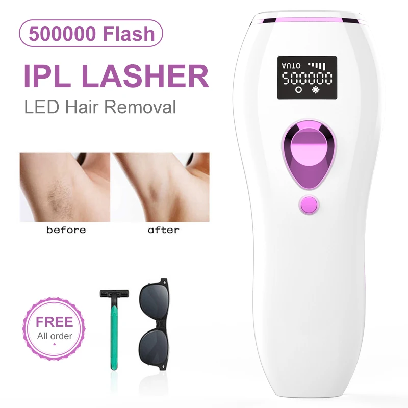 500000 flashes LCD laser hair removal Professional Permanent IPL Laser Depilator  Photoepilator women painless hair remover mach