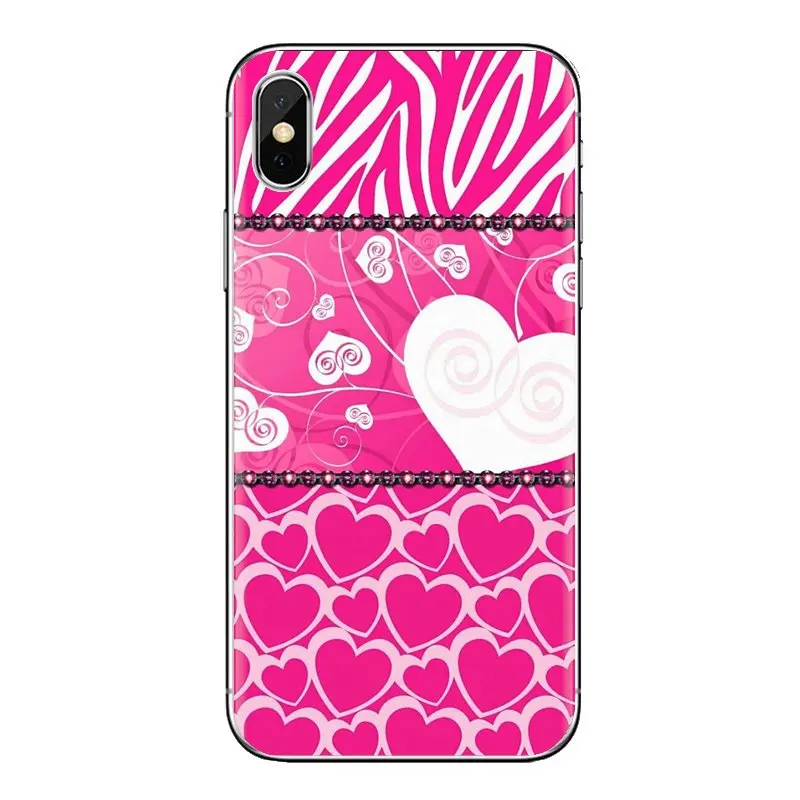 Для iPod Touch Apple iPhone 4 4s 5 5S SE 5C 6 6S 7 8 X XR XS Plus MAX прозрачный мягкий чехол из ТПУ розовая