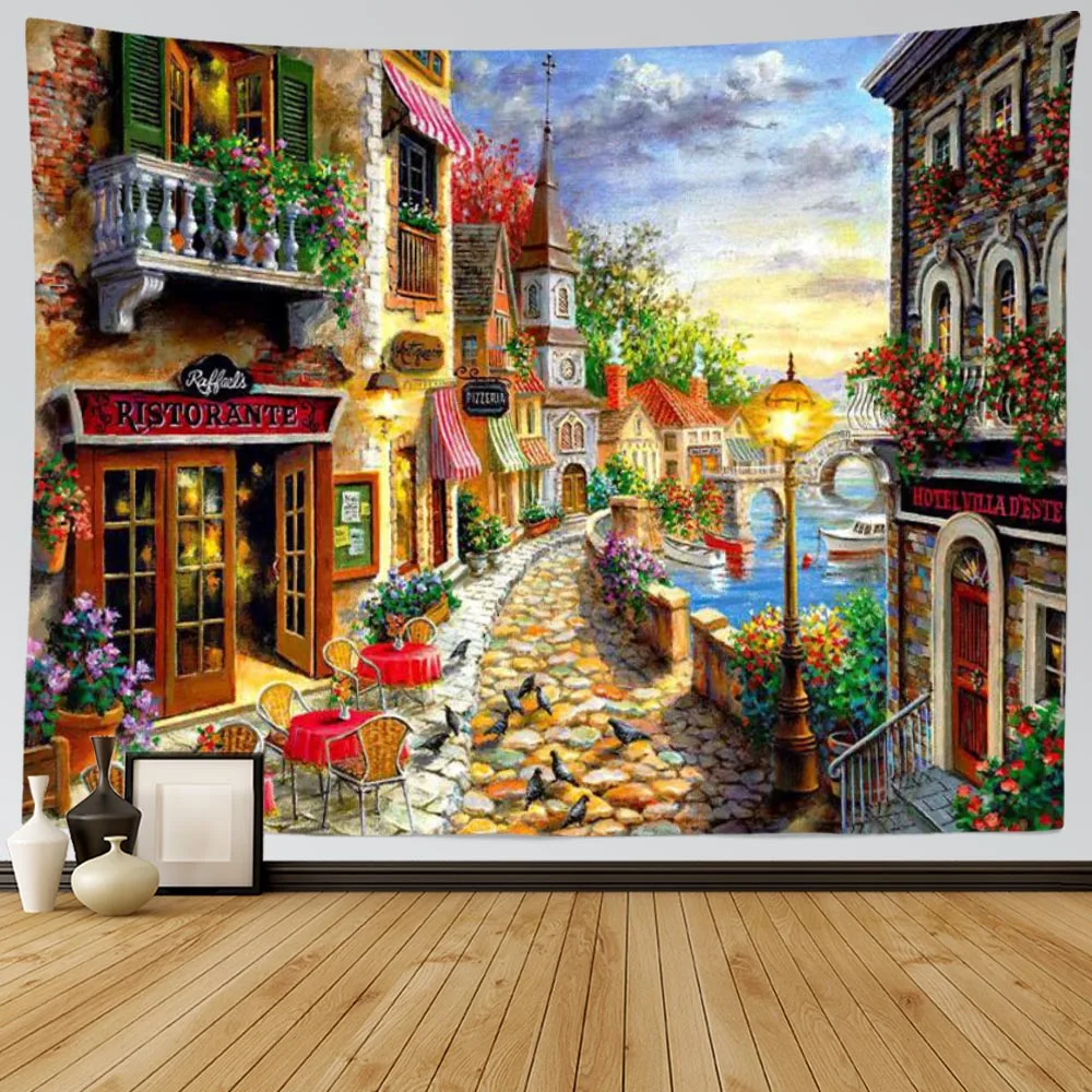 SepYue тканый настенный гобелен с принтом украшение на стену в стиле бохо декор для