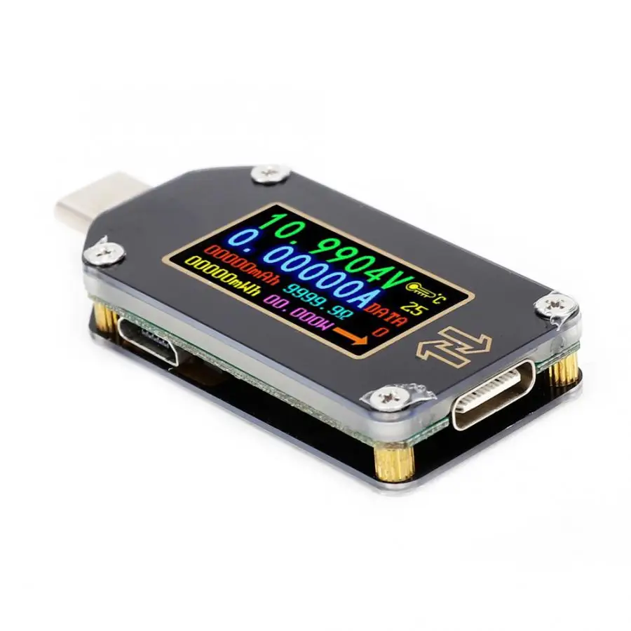USB тестер цифровой вольтметр Амперметр тип-c DC измеритель напряжения тока