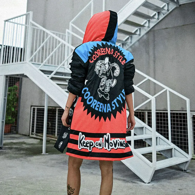 5 Harajuku Стили Девушки Студент Зимнее Хлопковое Пальто Мультфильм Печатный Толстый С Капюшоном Парка Женщины Хлопковое Пальто Женский Мягкая Куртка