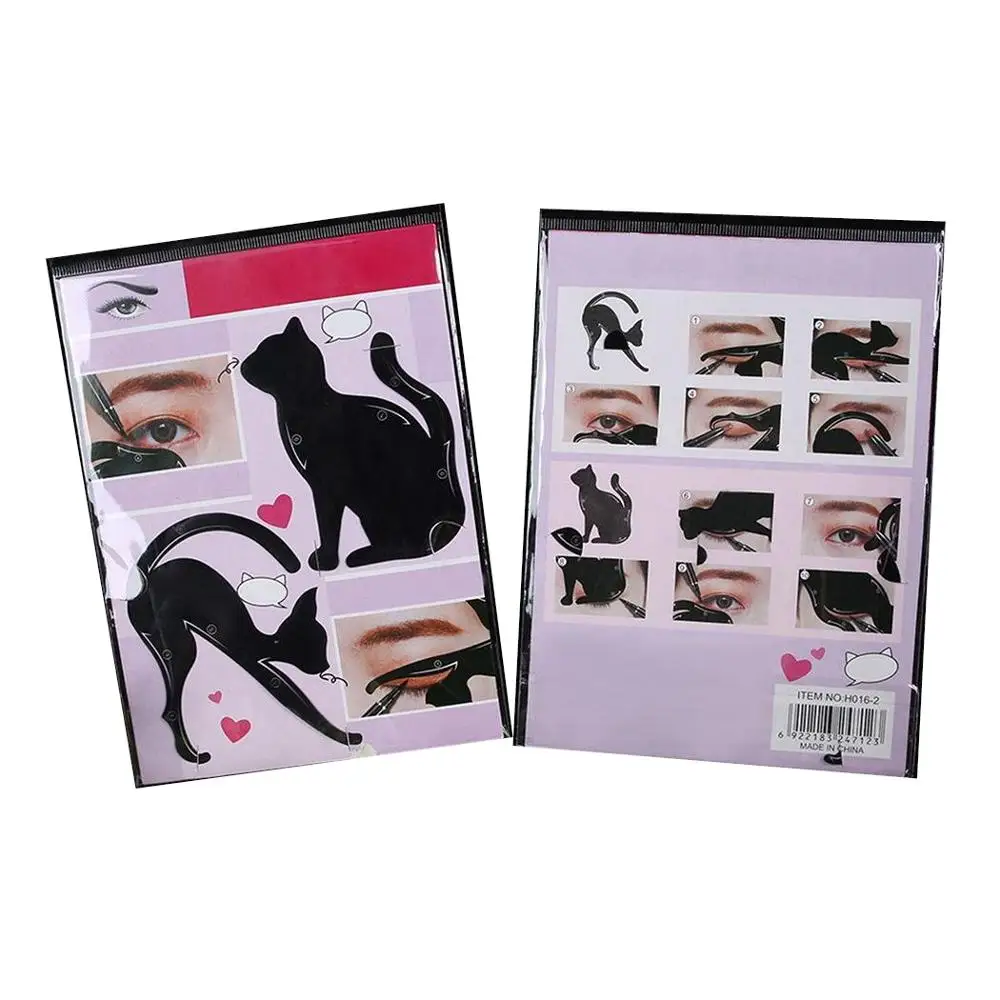 Шаблон для макияжа глаз Miji Mila Cat Eyeliner Stencil Smoky Eyeshadow Applicators Template Plate Professional Eye liner.
