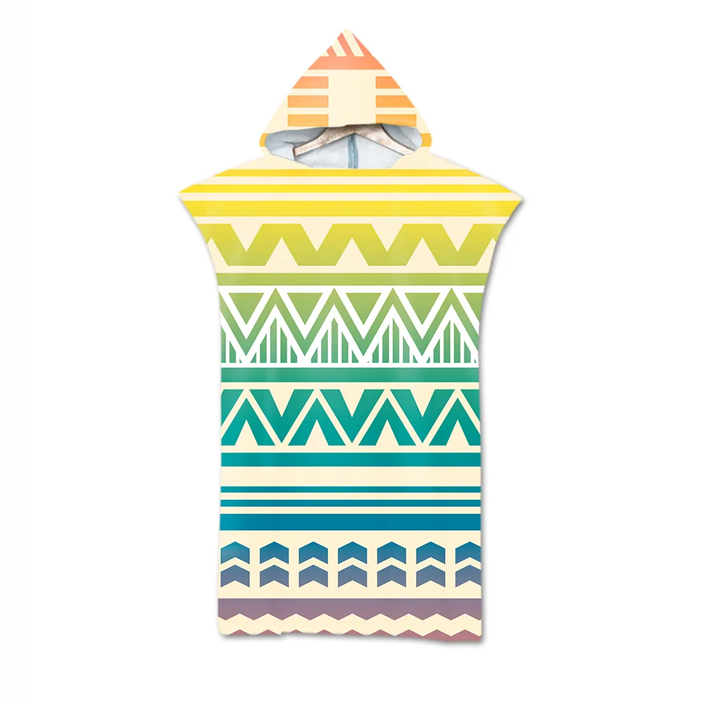 

Банное полотенце из микрофибры с 3d-цифровой печатью, пляжное полотенце, банное полотенце с капюшоном для взрослых, банный халат, абсорбирую...