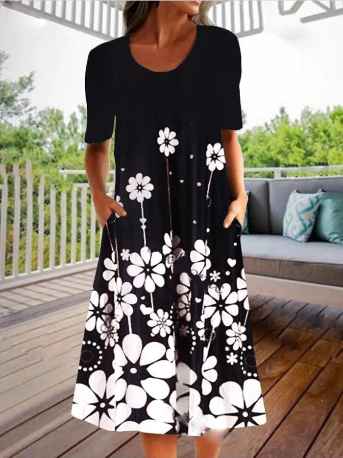 

Casual Vintage Party Dresses Women Plus Size Sundress Beach Long Dress Boho Elegant Beach Dress Robe