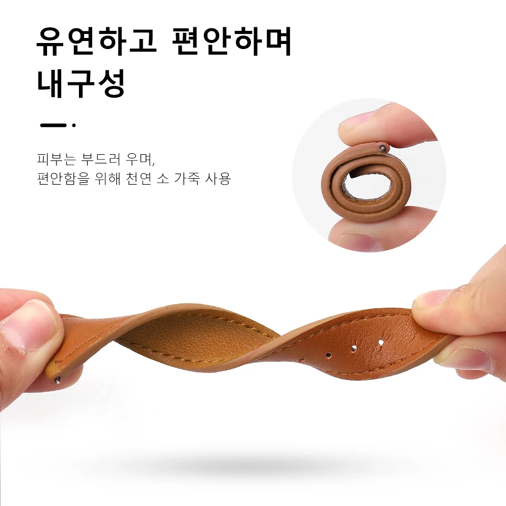 Business Real Leather Loop Bracelet Belt Band for Apple Watch 6 SE 5 4 42MM 38MM 44MM 40MM Strap on Smart iWatch 3 2 1 Watchband