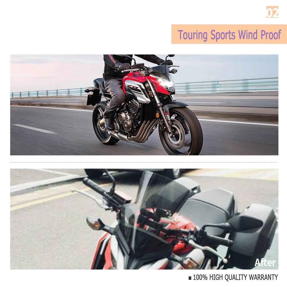 Защита для ветрового стекла мотоцикла с кронштейном Honda CB650F CB650FA 2014 15 2016 2017 2018 2019