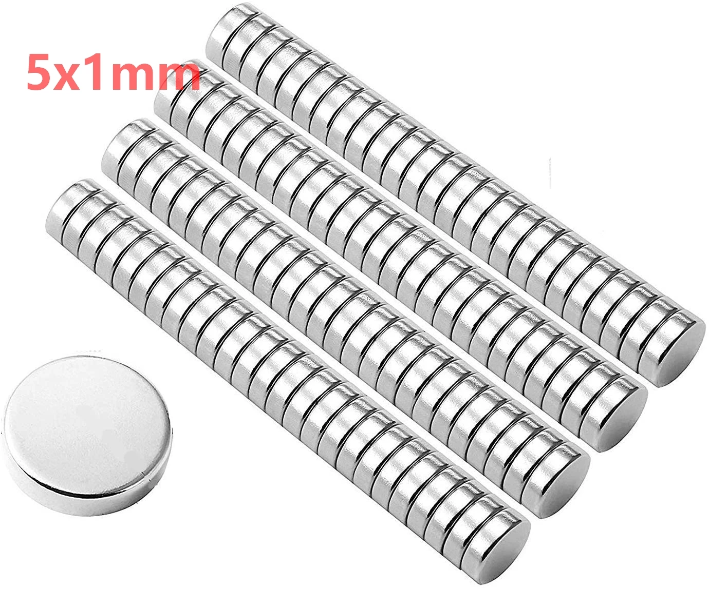 

200pcs 5x1mm Round Magnet Neodymium Magnet Permanent Super Strong Magnets