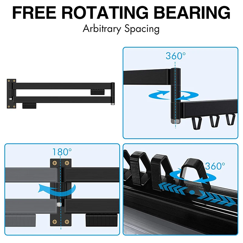 Настенная Складная настенная вешалка экономия пространства выдвижная для