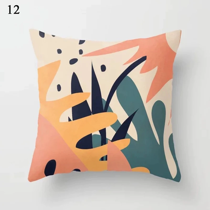 

Yellow Geometric Nordic Cushion Cover Tropic Pineapple Throw Pillow Cover Polyester Cushion Case Sofa Bed Decorative Pillow