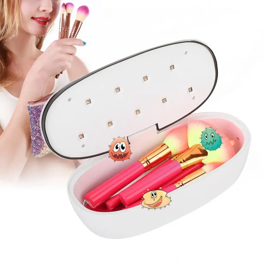 Nail Makeup Brush Sterilizer Ultraviolet Ray Disinfection Box Machine Tool Tools Manicure Vacuum Cleaner Nails Accessories | Красота и