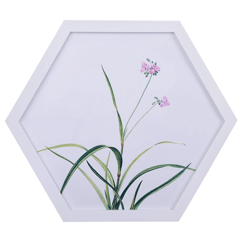 Шестигранная прочная деревянная фоторамка креативная DIY Комбинация настенный