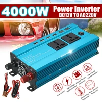 2000w4000w6000w power inverter modified sine wave lcd display dc 12v to ac 220v usb car transformer convert