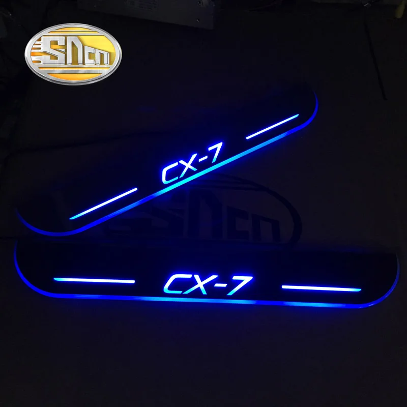 SNCN Автомобильный светодиодный дверной порог для Mazda CX 7 CX7 2007 2019 2020 ультра тонкий