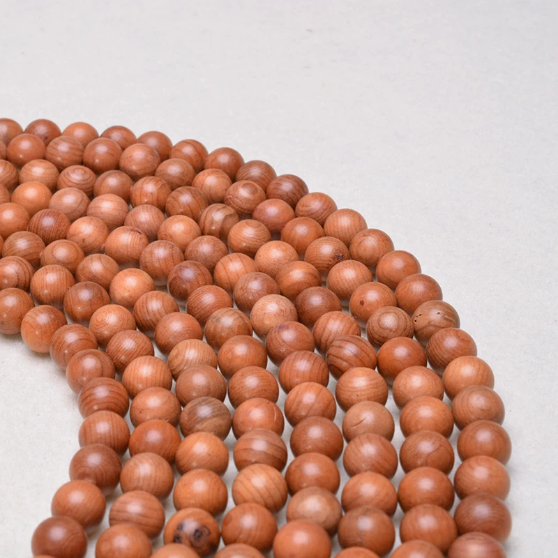 

Natural Wood 8MM Beads For Jewelry Making Handmade Fine Polishing DIY Charm Yoga Bracelet Necklace Mala Accessories Dropshipping