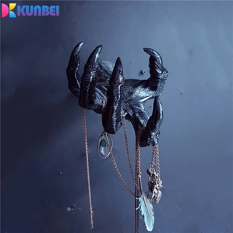 

KUNBI Creative Paw Hook Transparent Strong Self-Adhesive Door Wall Hanging Hook Kitchen Bathroom Weight Suction Rack Suction