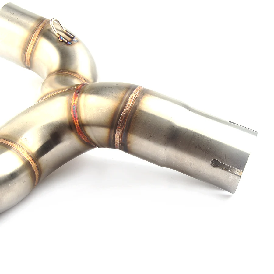 Глушитель выхлопной трубы мотоцикла без шнуровки Соединительная труба средней