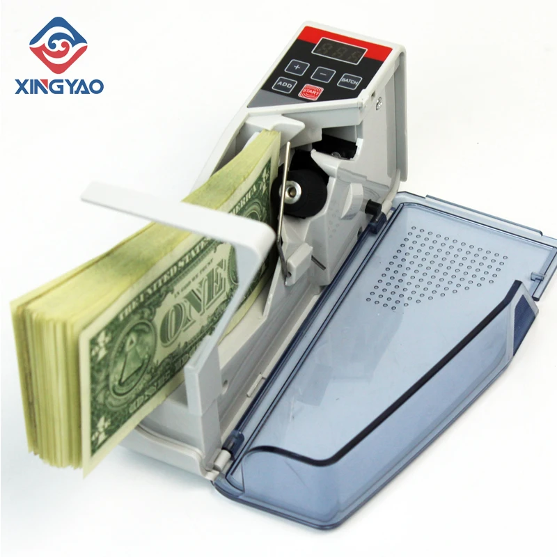 V40 Mini Portable Handy Currency Calculater Money Cash Counting Machine Banknote Counter