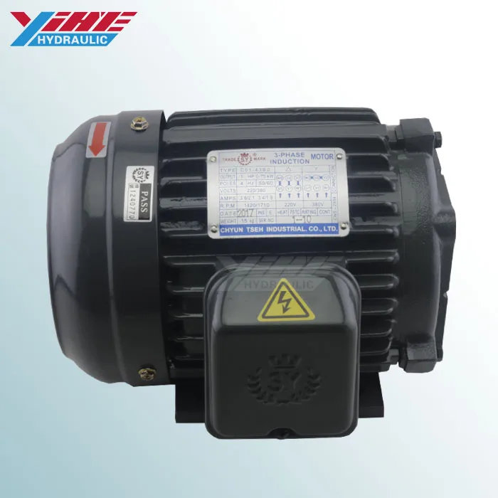 

3-фазные 2.2квт 3HP-4P электродвигатели переменного тока для гидравлики
