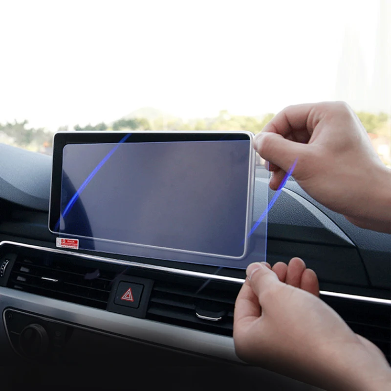 Закаленное стекло для Audi A4 B9 S4 A5 S5 Q5 2016-2019, автомобильная Защитная пленка для экрана GPS навигатора, пленка для дисплея, аксессуары для ЖК-накле...