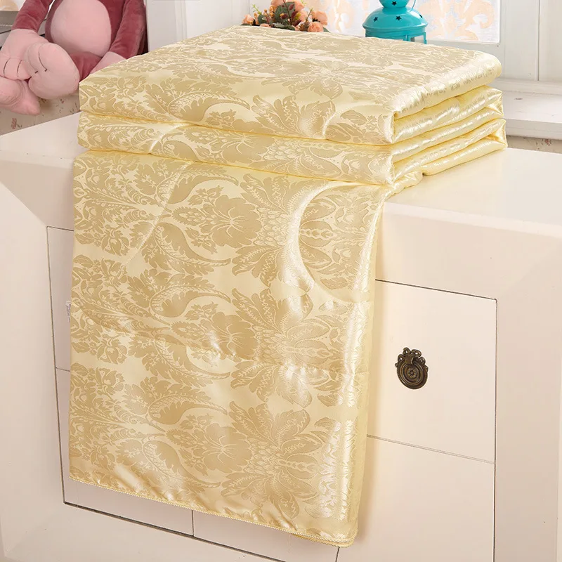 

100% Mulberry silk summer quilt comforter blanket duvet filling with cotton cover twin queen king size free shipping