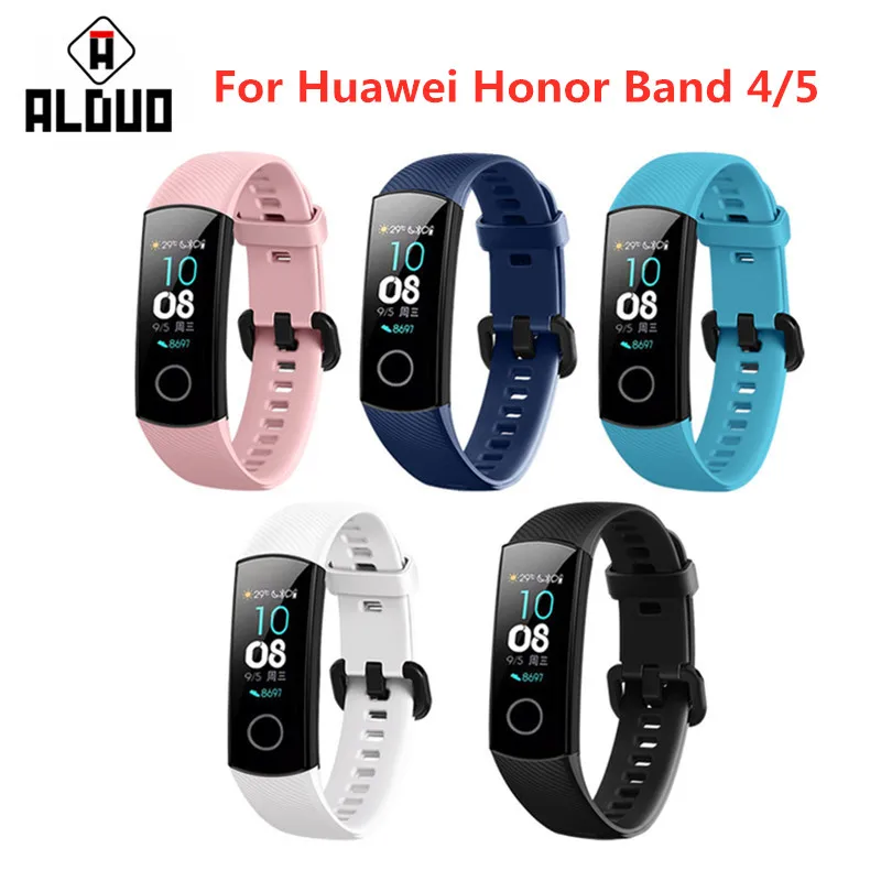 Силиконовый ремешок для Huawei Honor Band 4/5 стандартная версия Смарт браслета сменный