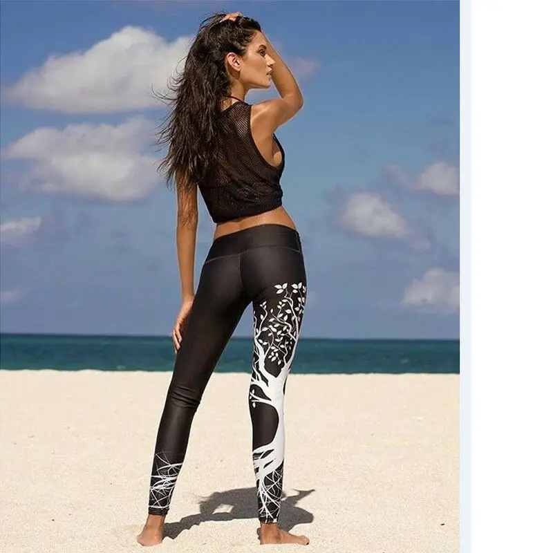 Популярные женские спортивные брюки с высокой талией леггинсы для фитнеса и бега