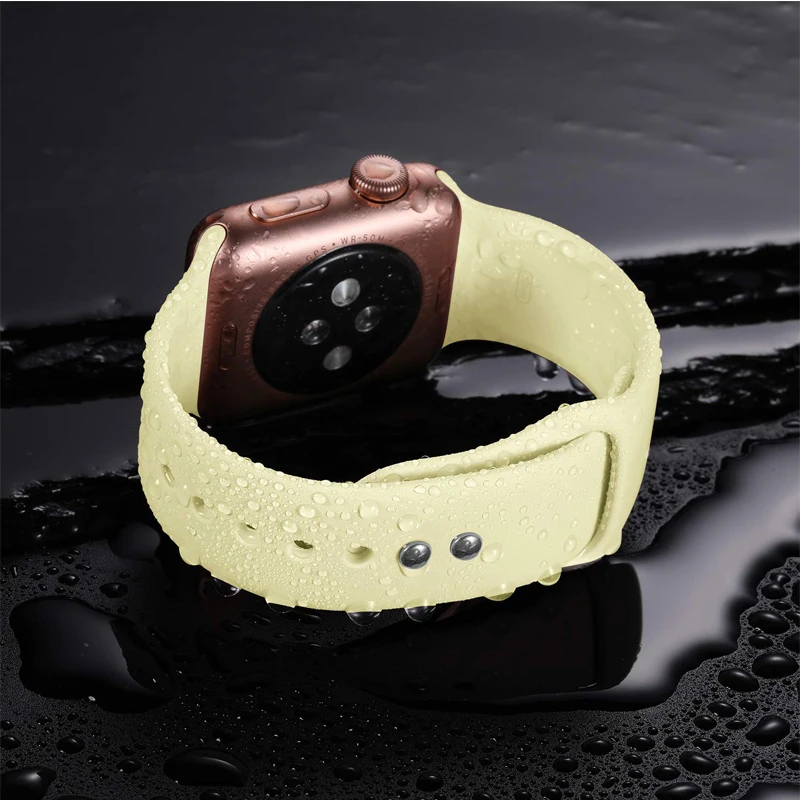 Ремешок для Apple watch группа спорта силикона Корреа 4 44 мм 40 мм iwatch 4 3 2 42mm 38 мм браслет pulseira aple часы 4 аксессуары