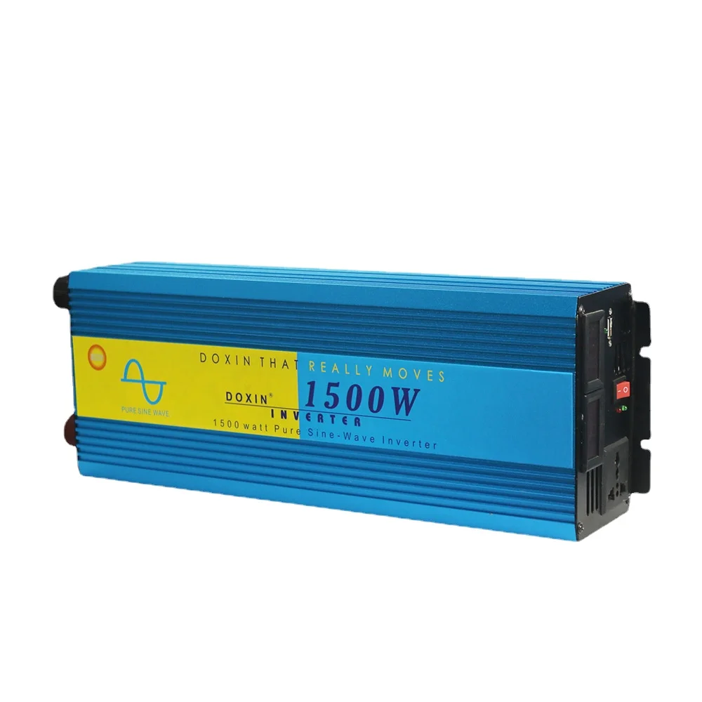 

12v/24v to 220v1500w pure sine wave inverter high frequency inverter