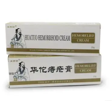 Бесплатная доставка мази от геморроя Hua Tuo, геморройных свечей, геля Mixed Hemorrhoids / 6 коробок.