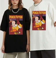 funny punch fiction one punch man pulp fiction mens t shirts harajuku streetwear t shirt men short sleeve cotton tees top