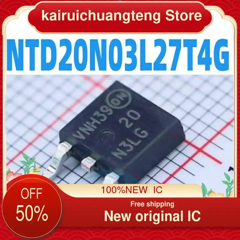 

(1 шт.) NTD20N03L27T4G 20N3LG MOS TO-252 новый оригинальный IC