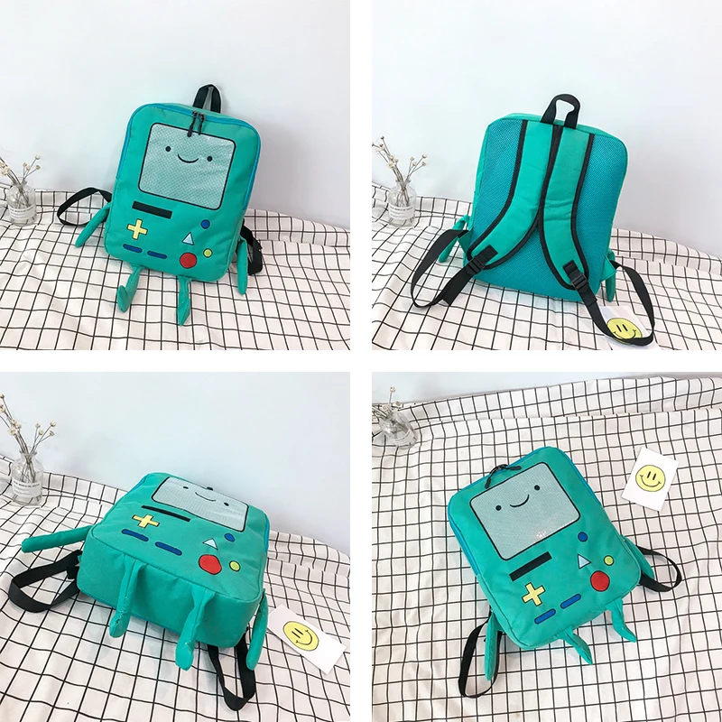 Japan and South Korea Cute Cartoon Adventure Time Backpacks Funny Personality Stereo Student Bag Large Capacity Travel | Багаж и сумки