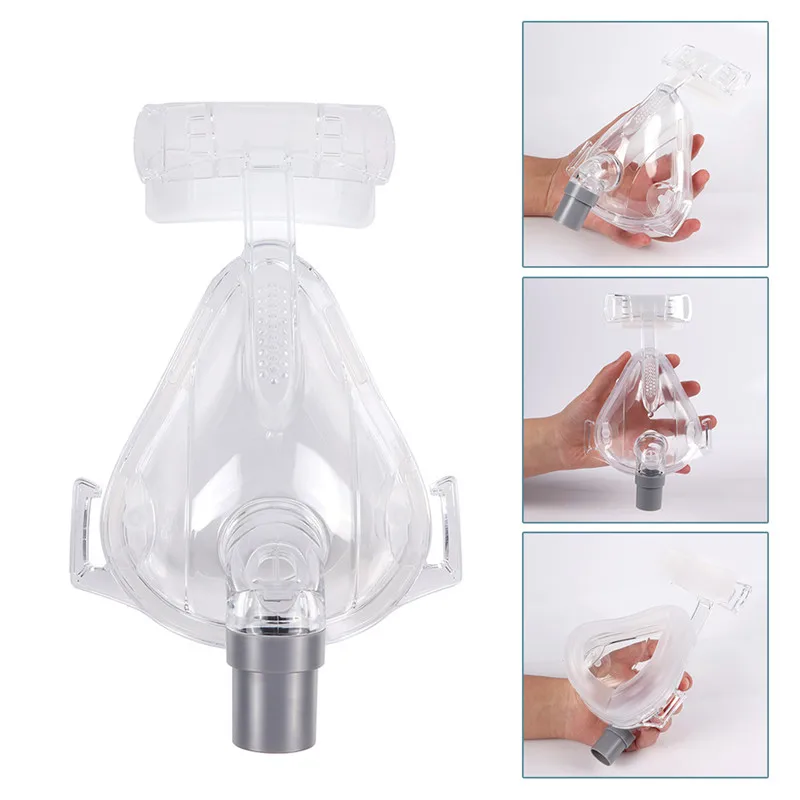FM1 маска для лица CPAP Авто CPAP BiPAP маска с бесплатным головным убором Белый s m l для сна апноэ OSAS храп людей