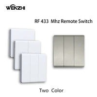 123gang smart wireless switch rf 433 mhz 86 portable whitegray home wall panel buttons remote control light module receiver
