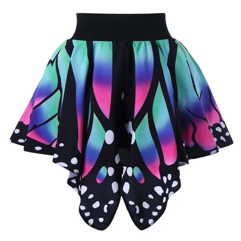 

MONISY Butterfly Chic Fashion Girls Sexy Casual Retro Butterfly Printing Evening Party Skirt Swing Skirts for girls