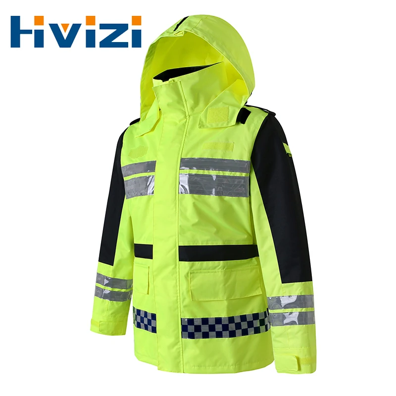 

Светоотражающая куртка, высокая видимость, водонепроницаемая безрукавка для бега, водонепроницаемый плащ для ночной езды