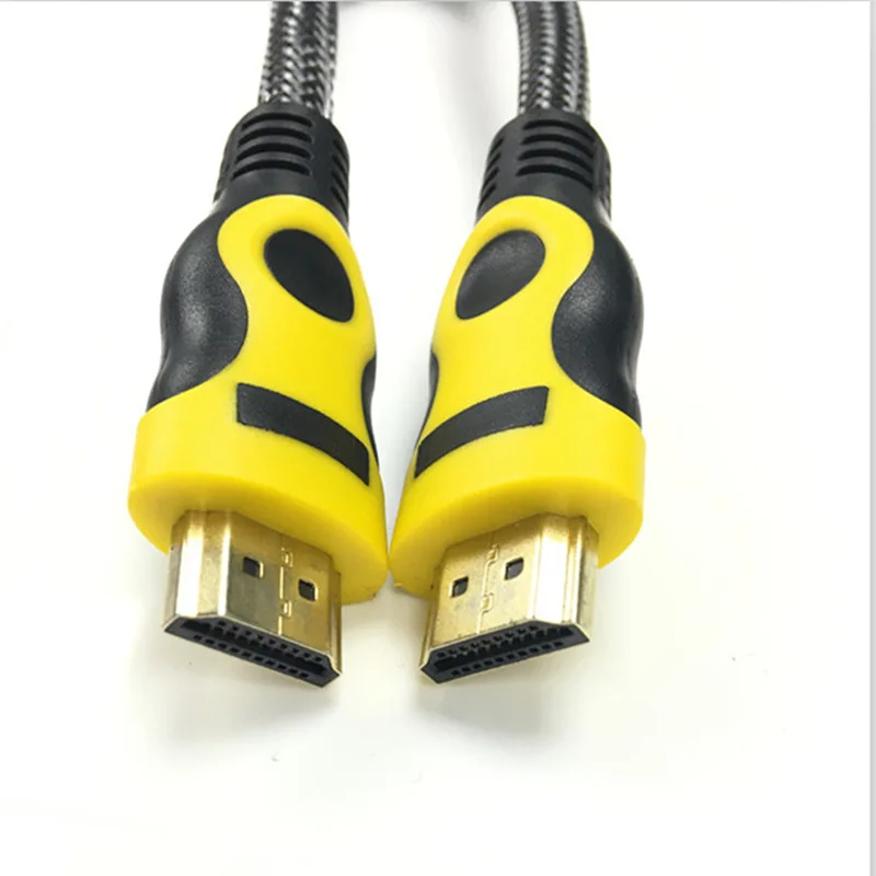 

HDMI to HDMI Cable 3D 2.0K Male-Male High Premium Gold-plated HDMI Adapter for Tablet HDTV Camera PC color yellow