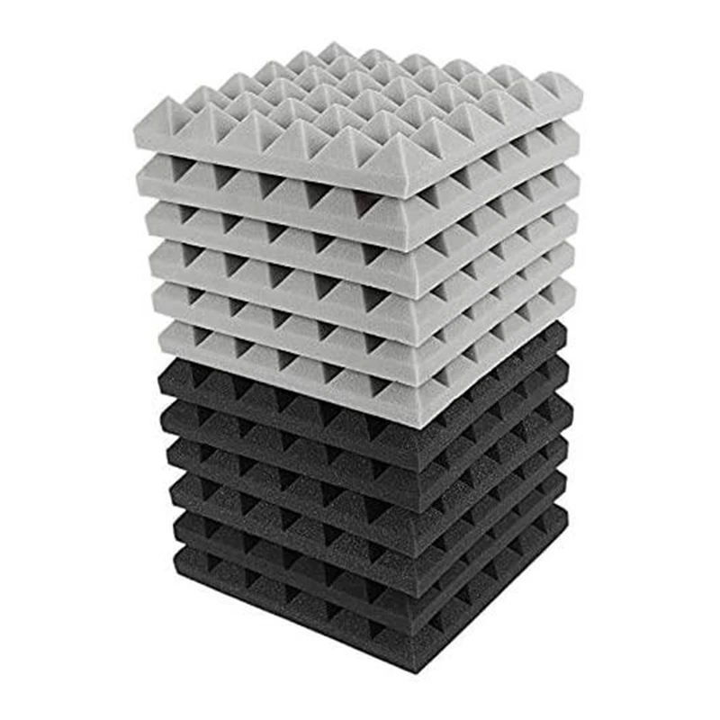 

Панель из акустической пены клиновая плитка, 5x30x30 см, 24 шт.