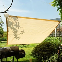 hdpe anti uv summer shade cloth for pergola and canopy cover sunshade shelter awning shade sail privacy net fabric beige yellow