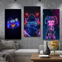 gaming handle playstation controller canvas painting poster and prints gamer room cuadros decorative wall art picture home decor