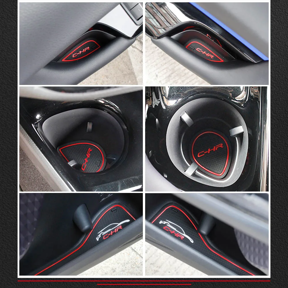 Стайлинг автомобиля для Toyota C HR CHR 2016 2017 2018 аксессуары Противоскользящие коврики
